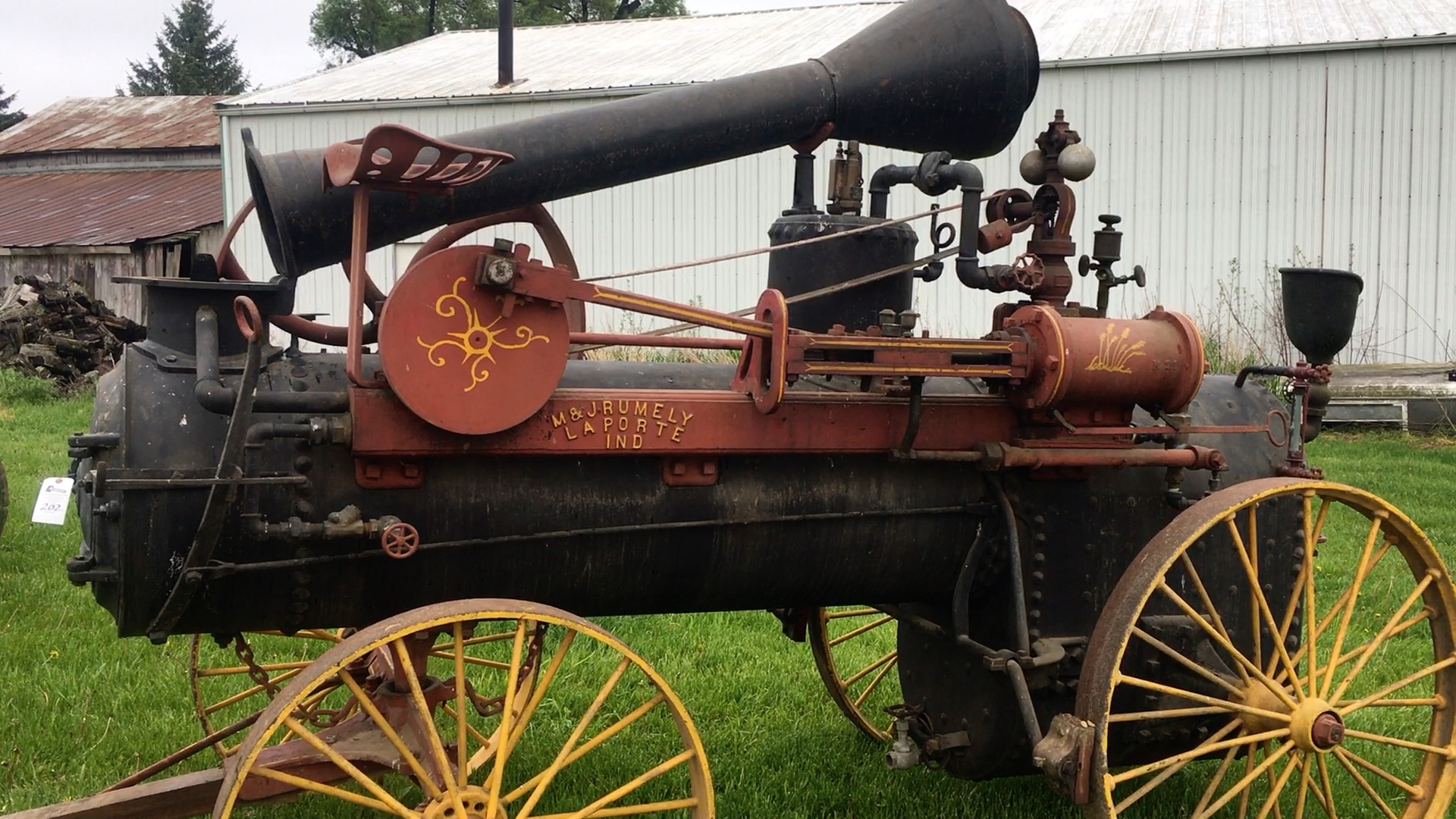 The first steam engine tractor фото 2